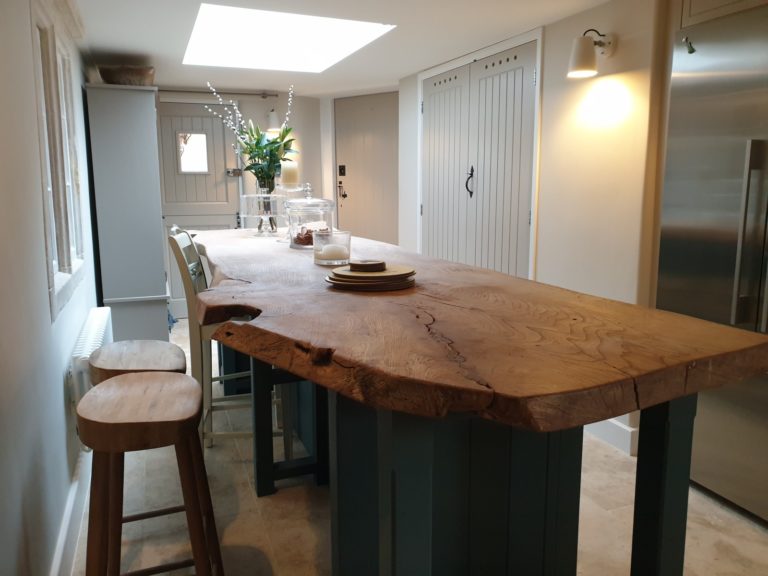 Kitchen Lighting in extension in house Littleton Drew