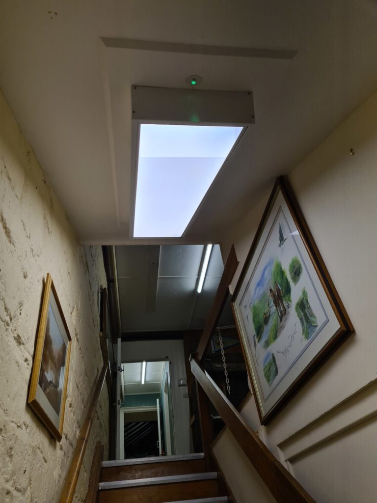 LED emergency lighting installed in heritage building for compliance