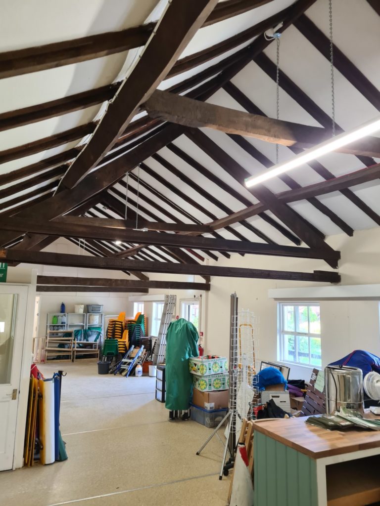 LED lighting installed in heritage building