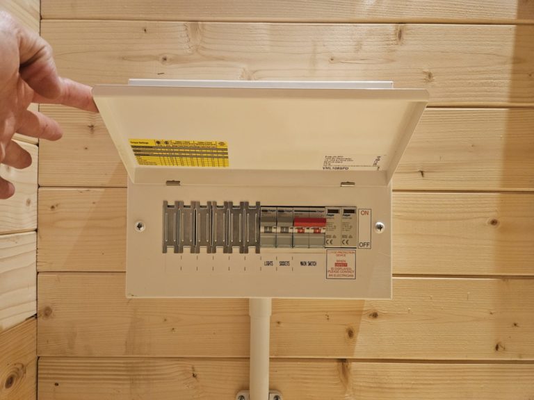 Fuse board for the studio with power surge protection.