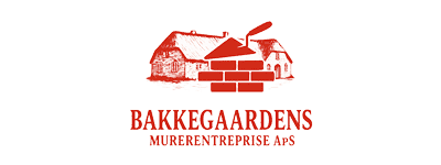 Murerentreprise logo - "BAKKEGAARDENS MURERENTREPRISE A/S"