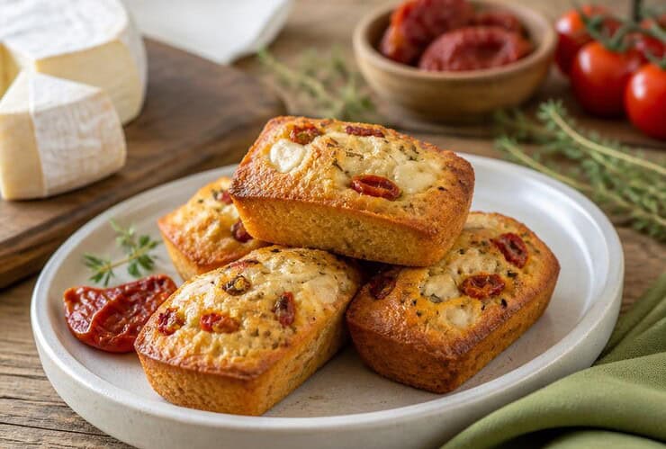 financiers au reblochon et tomates confites fid