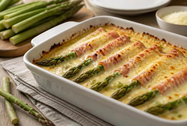 gratin d asperge au jambon blanc fid