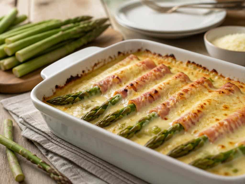 gratin d asperge au jambon blanc fid