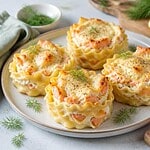 nids de lasagnes au saumon et ricotta