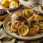 poulet au citron confit et tapenade fid