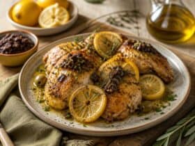 poulet au citron confit et tapenade fid