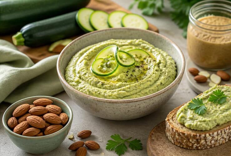 tartinade de courgettes a la puree d amandes fid