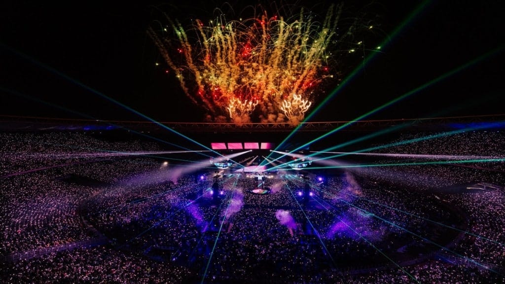 Massaal publiek van 1,34 lakh: Coldplay-concert vestigt nieuw record coldplay-concert
