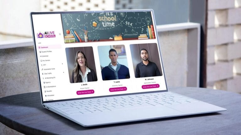 Escuela en vivo con IA