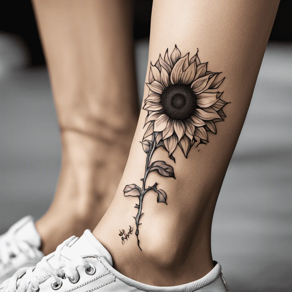 tatouage tournesol Tatouages de Fleurs : Signification + 25 Idées en images