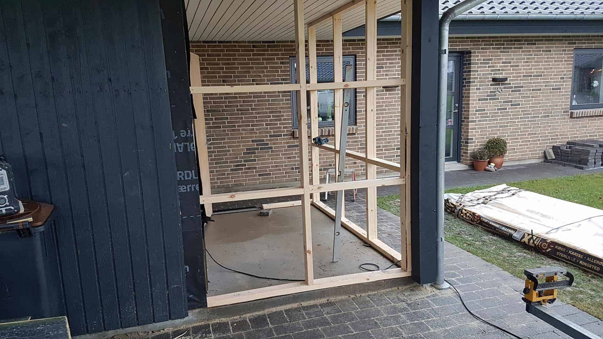 Tilbygning med RB Tømrer