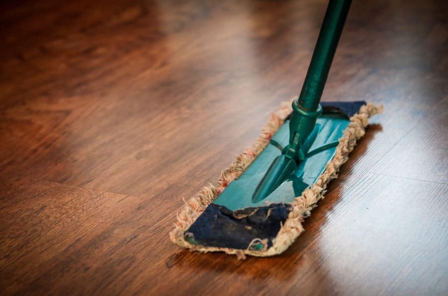 Vinyl plank flooring is easy maintenance and so resistant to wear, it's the best flooring for apartments
