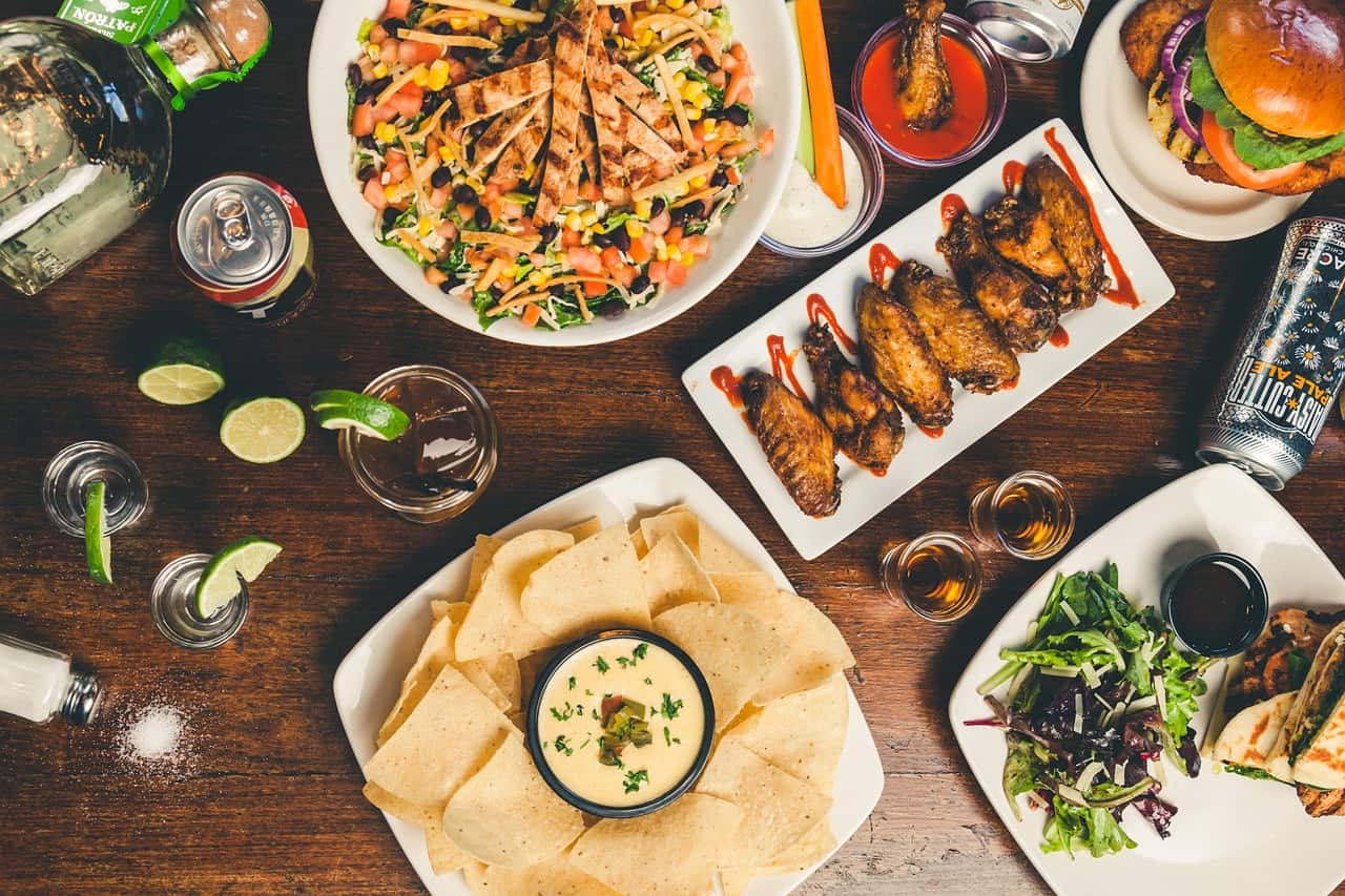 Spicy appetizers like wings and dip pair best with the light pilsner beer
