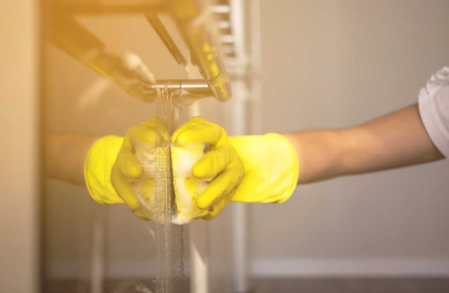 Deep cleaning, like sanitation of oven doors and handles, is an essential task on your weekly restaurant cleaning checklist.