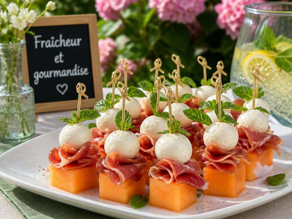 mini brochettes apéritives sans cuisson pour noël