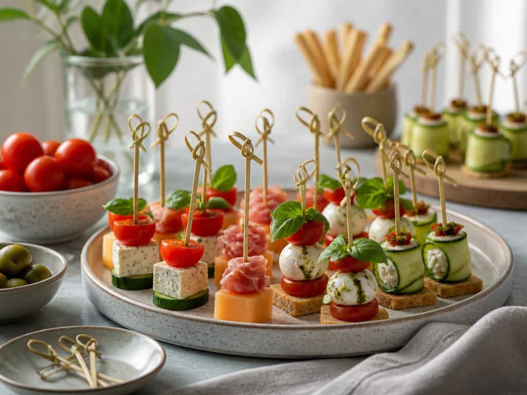 mini brochettes apéritives sans cuisson