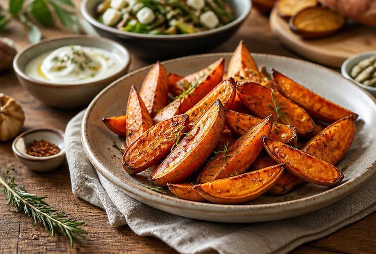 patate douce rotie au four