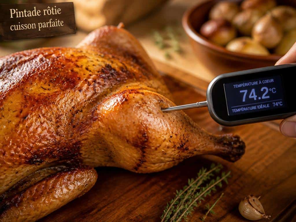 temps de cuisson pintade 1 kg 500 en cocotte au four