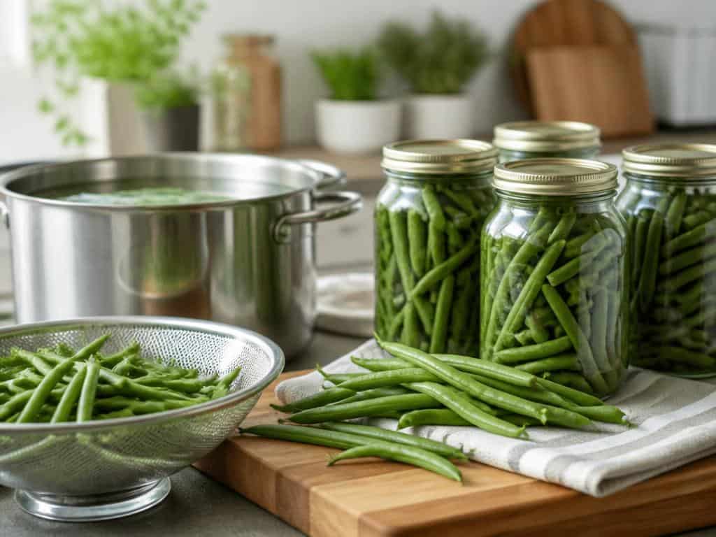 comment stériliser les haricots verts