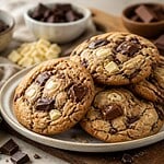 les cookies trois chocolats