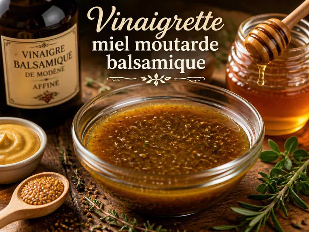 vinaigrette au miel moutarde balsamique