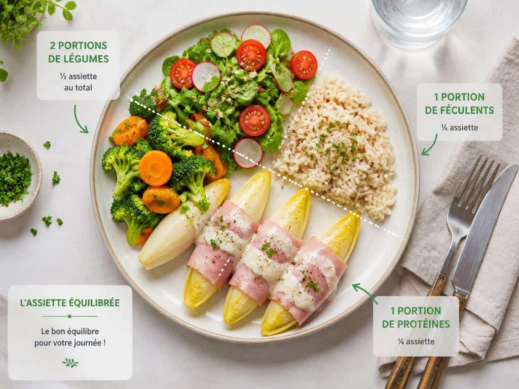 accompagnement endive grillée jambon