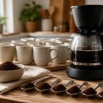 dosage café filtre 12 tasses cuillère à café