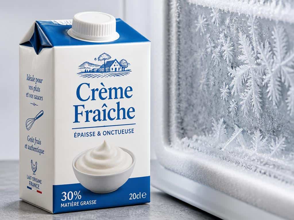 peut-on congeler de la crème fraîche en brique