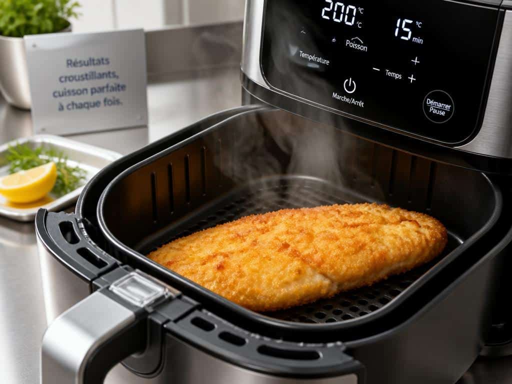 poisson pané surgele airfryer temps de cuisson ninja
