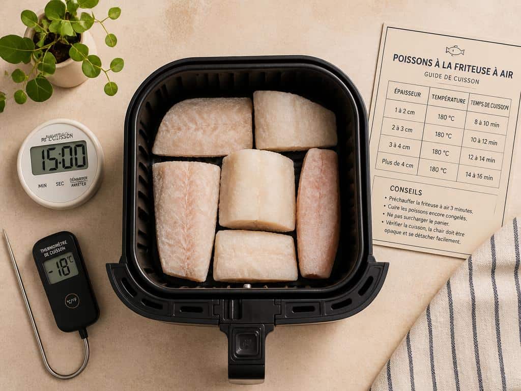 poisson pané surgelé airfryer temps de cuisson philips