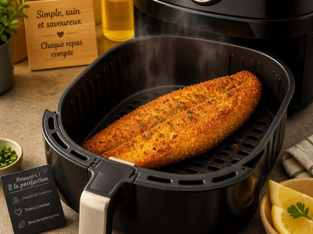 poisson pane surgele au air fryer ninja