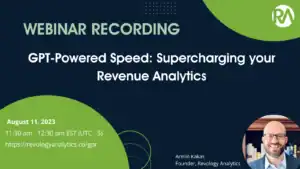 AI-driven analytics webinar for boosting revenue with GPT technology.