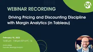 Driving Pricing and Discounting Discipline with Margin Analytics (in Tableau)