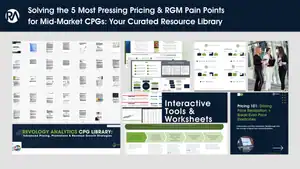 Pricing and RGM analysis tools for mid-market CPGs by Revology Analytics.