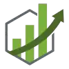 Revology Analytics logo with upward growth chart for revenue insights.