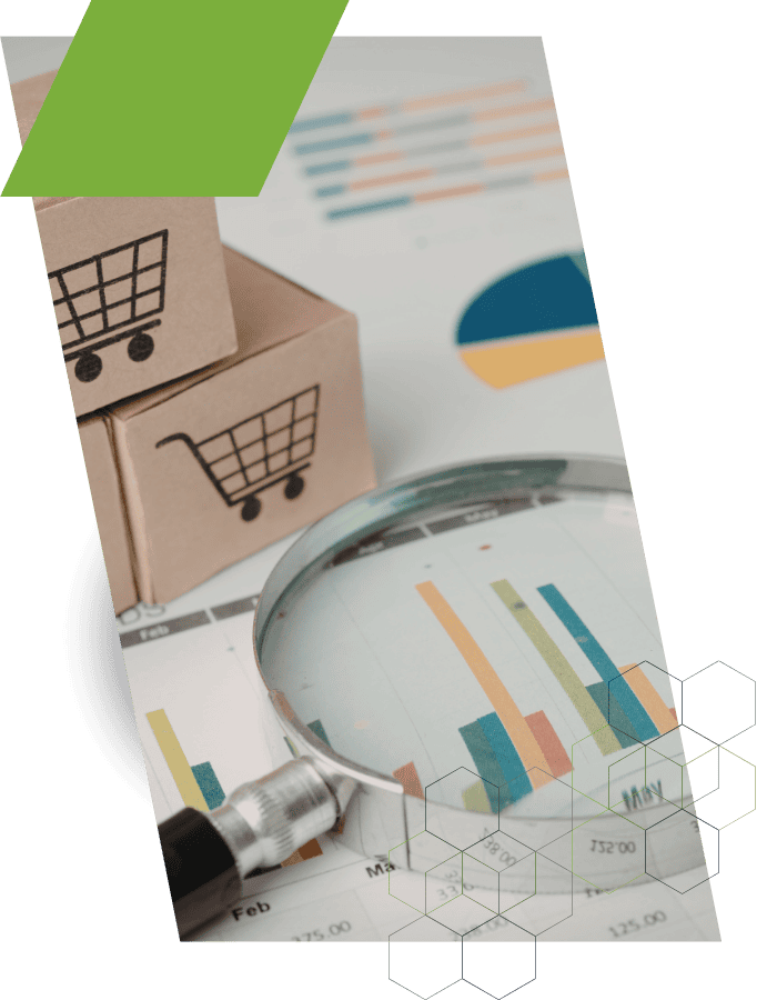 Customer journey analysis with data visualization tools and charts.