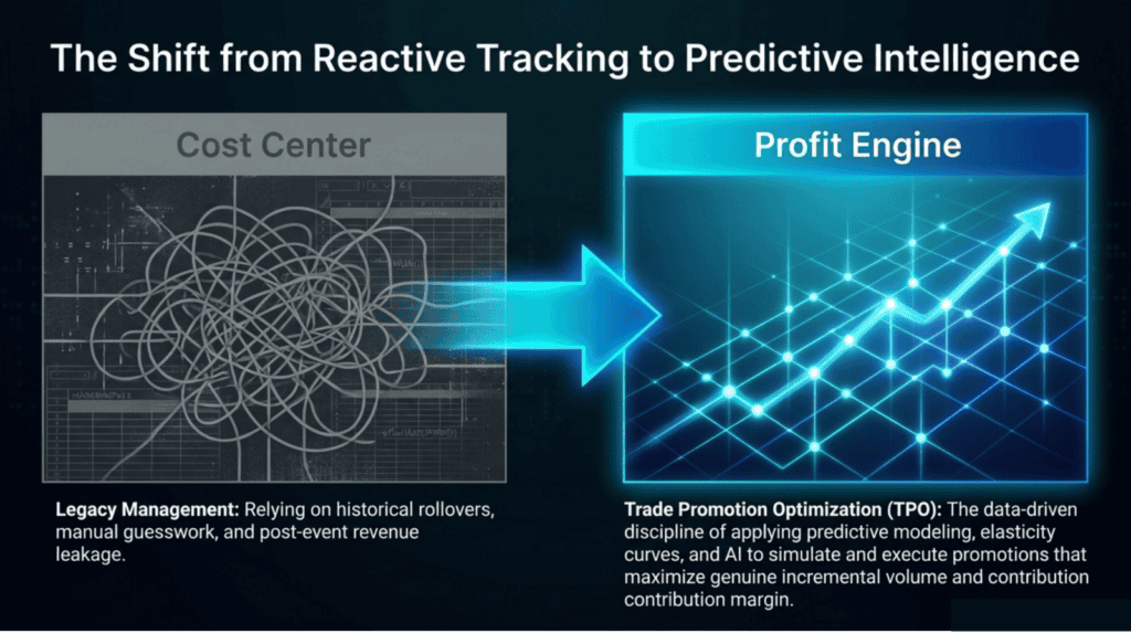 Transition from reactive tracking to predictive intelligence in analytics.