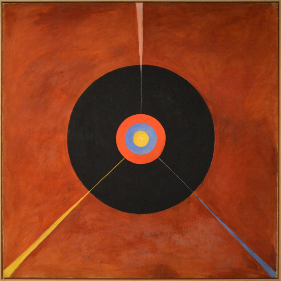 Hilma af Klint was a Swedish artist and mystic whose paintings were the first Western abstract art known to the current art community. A considerable body of her abstract work predates the first purely abstract compositions by Kandinsky.