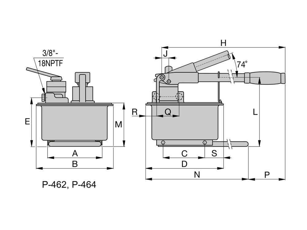 P-462, Two Speed, Single Acting Hand Pump 11 p 464 1