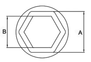 Hex Reducers For Low Profile Hydraulic Torque Wrench 1 dimensions 1
