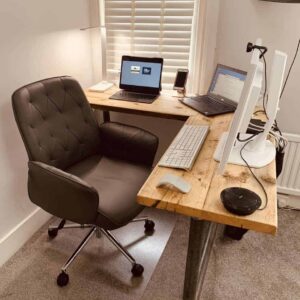 reclaimed corner desk