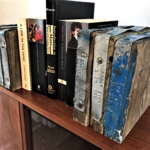 wooden bookends