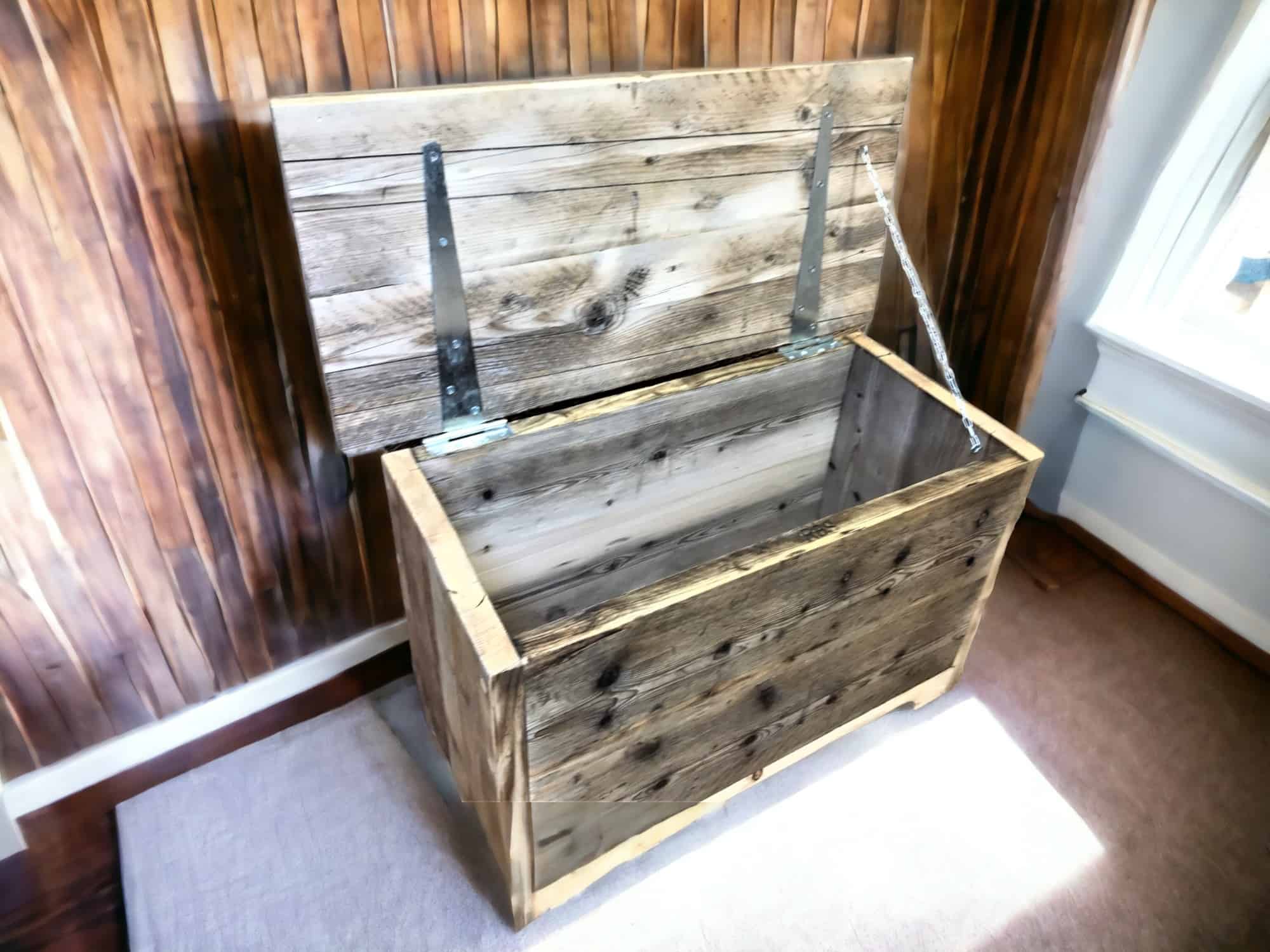 Reclaimed Wooden Blanket Box
