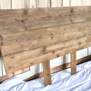 reclaimed wood headboard
