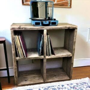 reclaimed wood vinyl unit