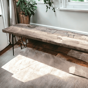 Wooden Bench Hairpin Legs