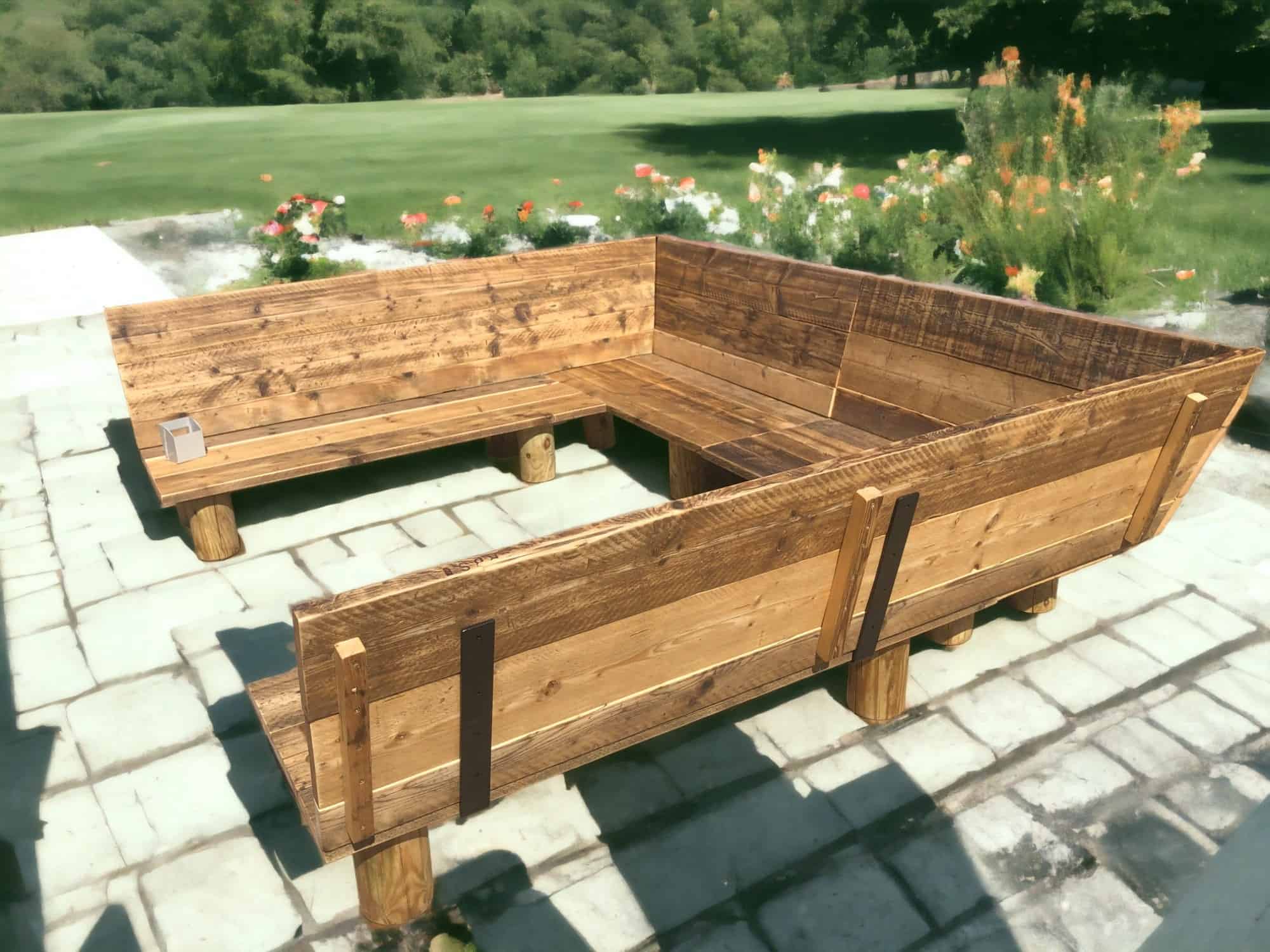 U-Shape Garden Bench
