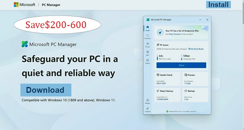 Nieuwe Microsoft PC Manager