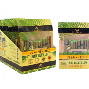 King Palm 25 Mini Rolls / Pouch - 8 Units Per Display Box